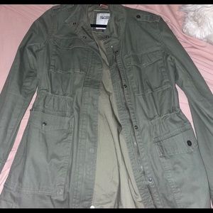 Tommy Hilfiger medium navy green jacket .